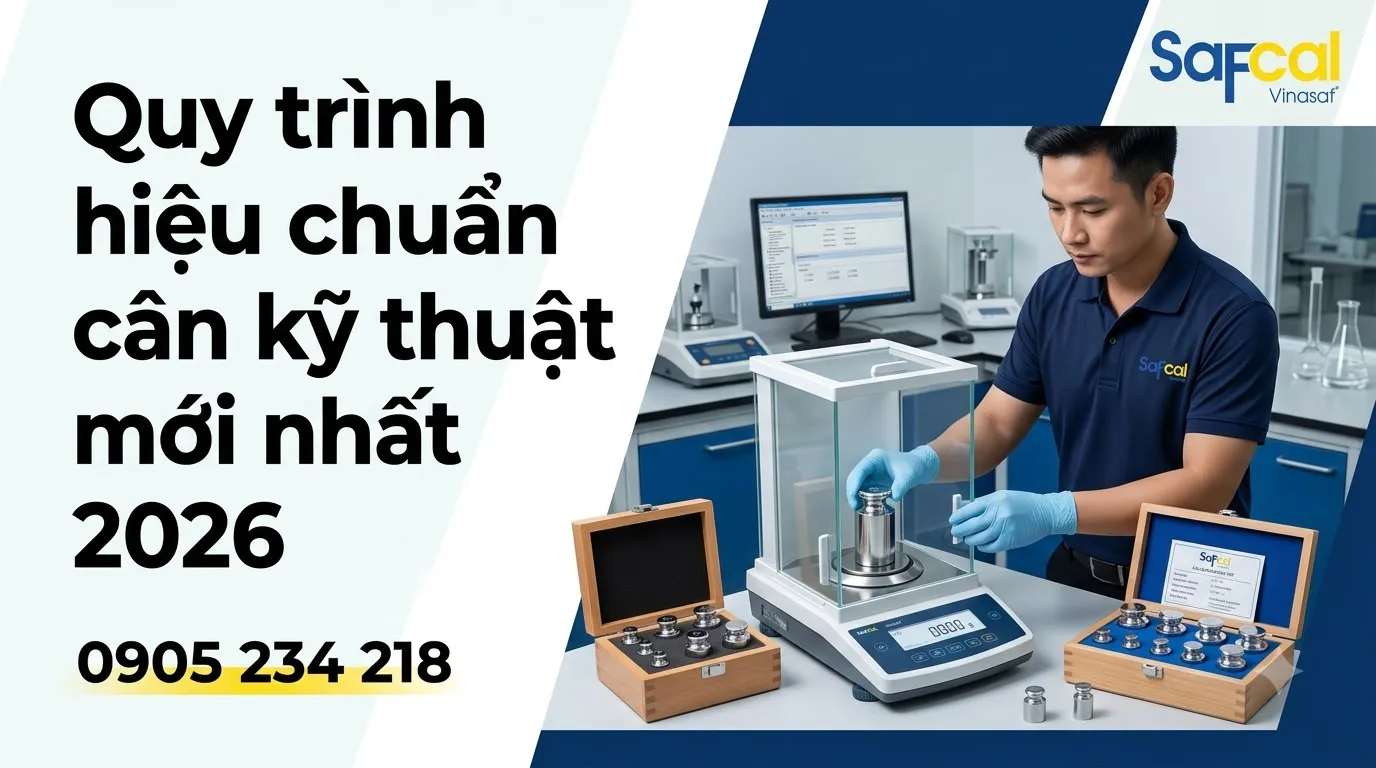 Quy trình hiệu chuẩn cân kỹ thuật mới nhất 2026